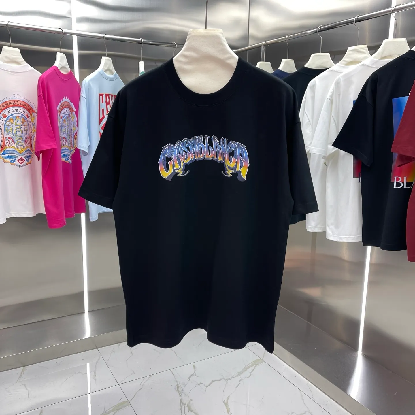 25ss New Arrival Casablanca Classic Series T ～ ， ， 。 ， Classic ， In Stock ！ ：White Black Size：S M L XL XXL